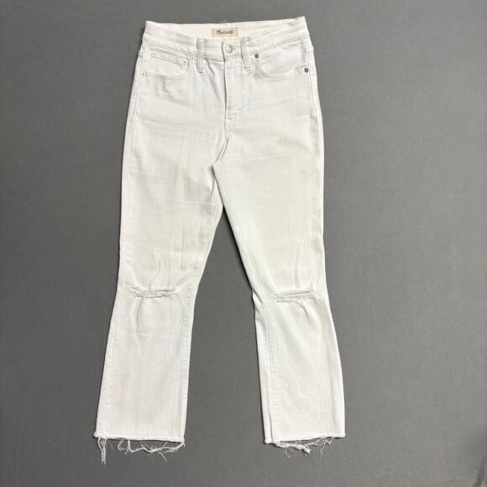 Madewell Cali Demi-Boot Jeans Size 27 White Women’s Style J7202